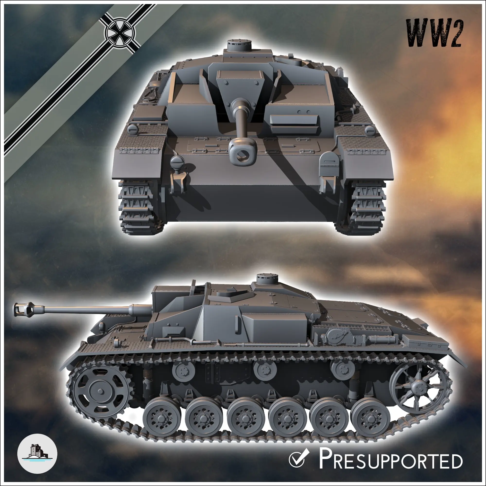 Sturmgeschutz Stug Iii Ausf F Sd Kfz Ww Miniatu D