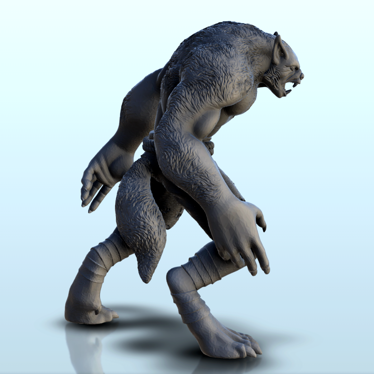 Werewolf Pre Supported Version 4 Miniatures Warhamme 3D