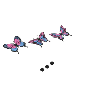 Multi color butterfly