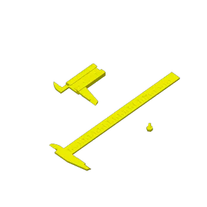 Vernier style calipers