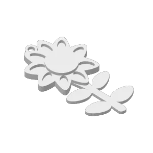 Sunflower keychain