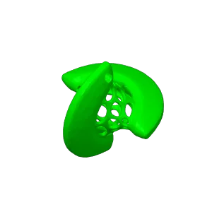 EARRINGS VORONOI PENDANT