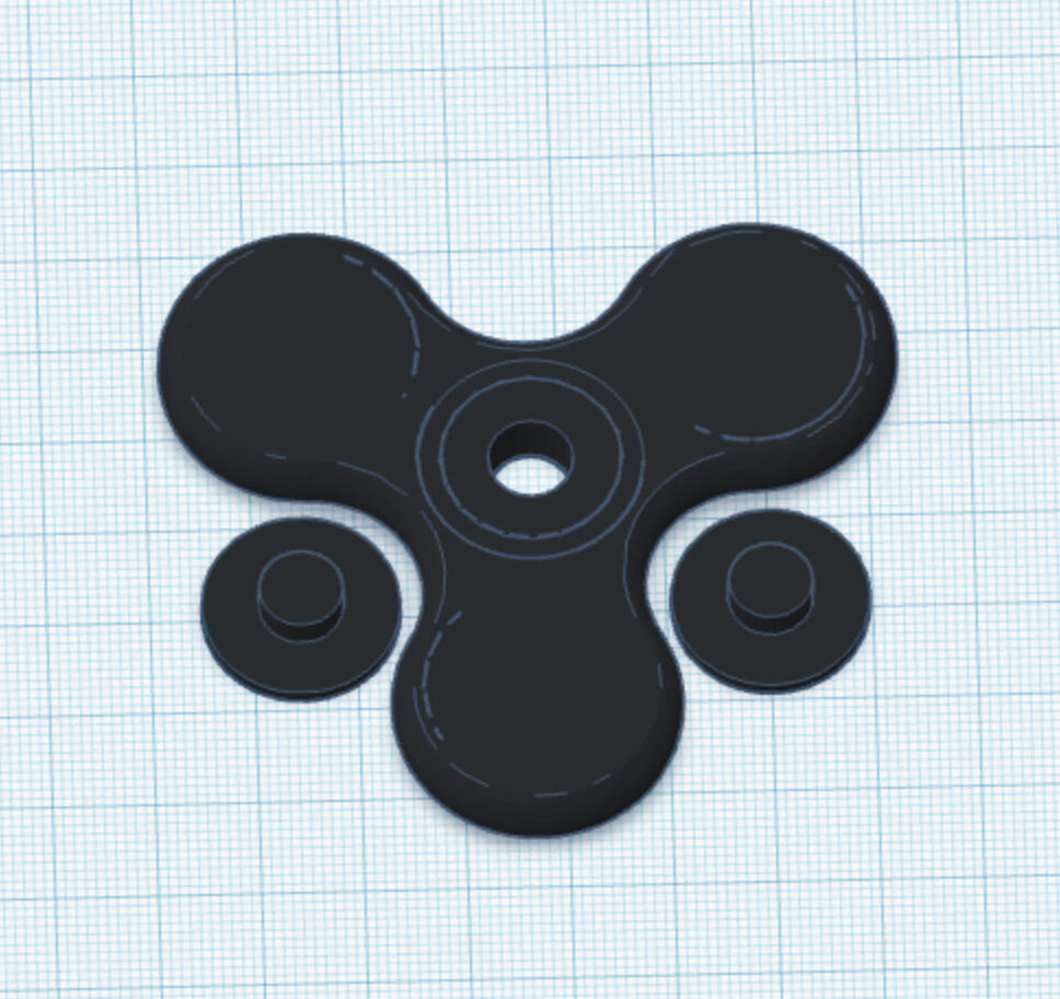 Fidget spinner (size not alr adjusted to hand size)