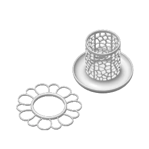 Flower toothbrush holder