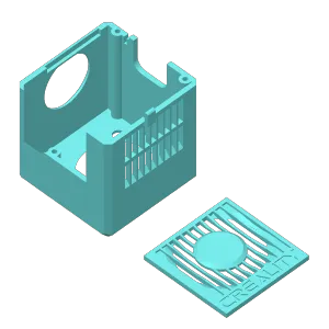 Creality Ender 3 v2 - Clean Shroud (40x20mm Fan & Stock 4010