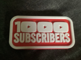1000 subs Plaque-0