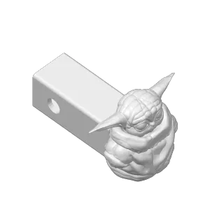 Baby Yoda hitch cover