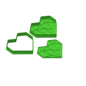DIAMOND HEART COOKIE CUTTER FREE