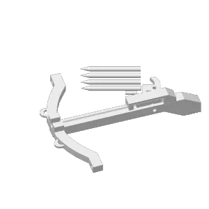 WORKING Handheld Crossbow (rubber band needed)