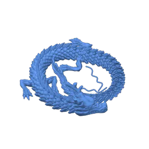 Articulating Dragon. print in place, no supports