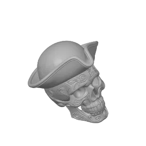 Ornamental Pirate Skull