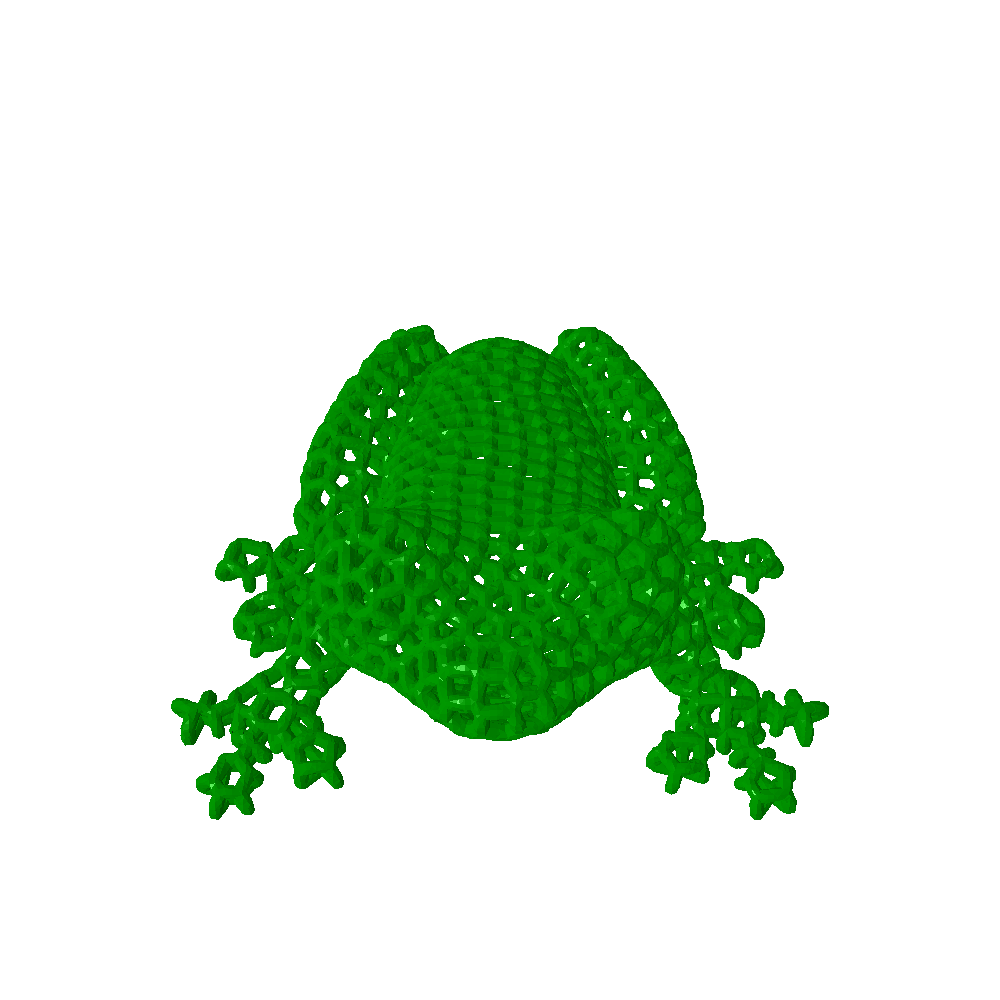 Voronoi Frog Ornament