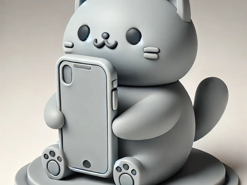 Cute Phone Holder Kitty