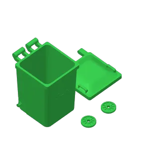 Filament trash bin