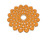 Sunflower flexi coaster-0