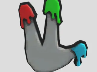 Finger painter badge