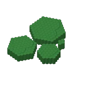 Heart Hexcell Fidget Grids