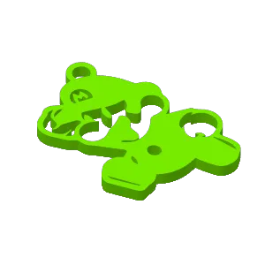 MARIO BROS JUMPING KEYRING