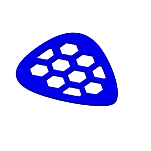Honeycomb Bass/Guitar Pick