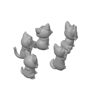 Begging, Squealing kittens, cats
