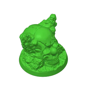 Clown Skull (Ha-Ha! Base 40mm)