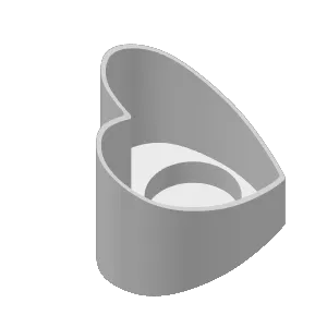 Tea light holder heart
