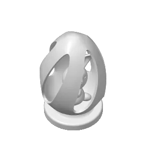 Easter egg with bunny