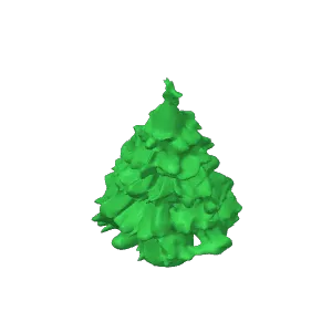 Coniferous trees diorama