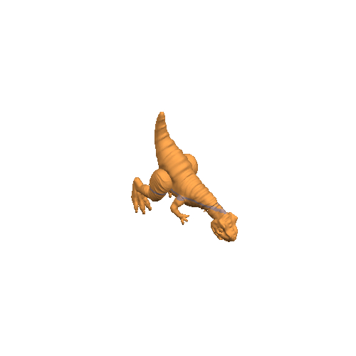 Tyrannosaurus rex t-rex articulated flexi