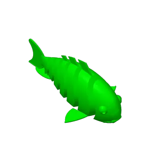 Articulated Goldfish Carp Koi