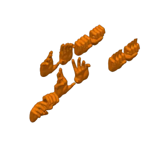 set of hand for action figure 