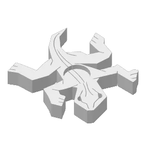 Tessellating Escher Lizard