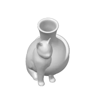 Cat Vase
