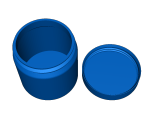 Jar and lid-0