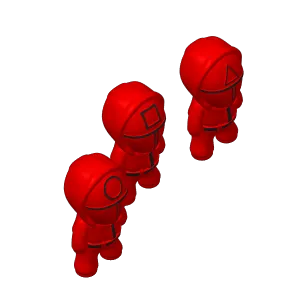 Squid Game Soldiers - keychain