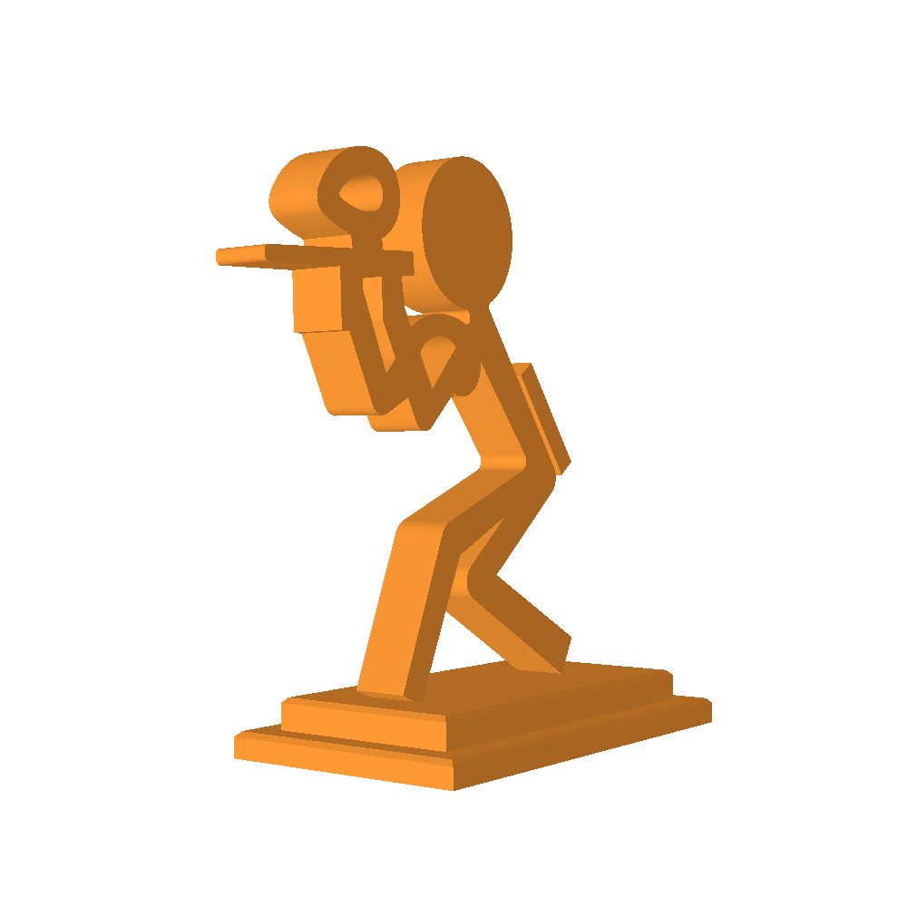 Paintball statue