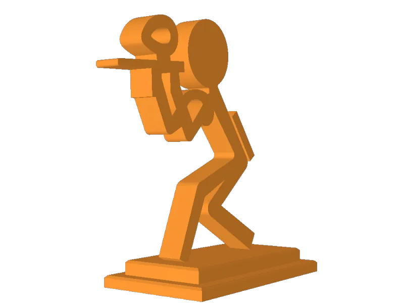 Paintball statue