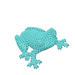 Voronoi Frog Ornament
