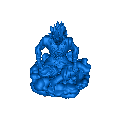 Dragon Ball Z Goku on Nimbus | Ready to Print