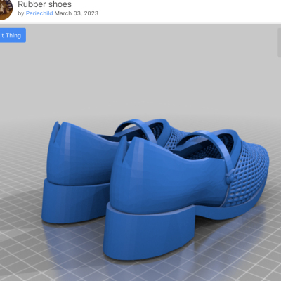 Rubber shoes