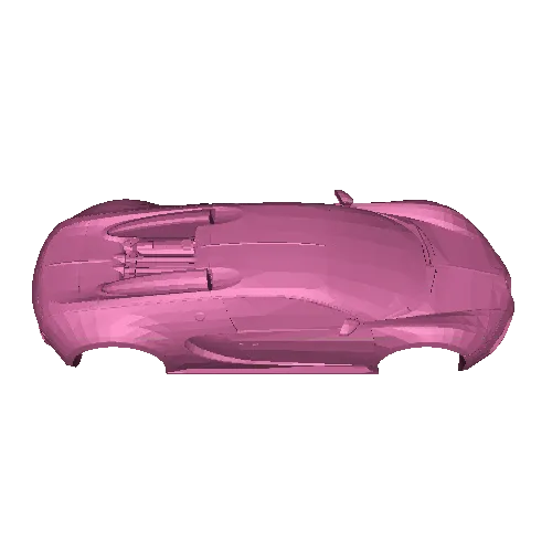 Coche Bugatti pinewood derby