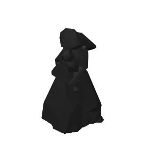 Geometric Mother and Child Figurine