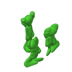 Kaws Perspective nightmare Pack x 3 models