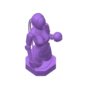 Female Robot Bust ( Blender file included)