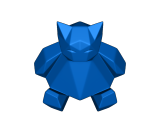 Snorlax low poly-0