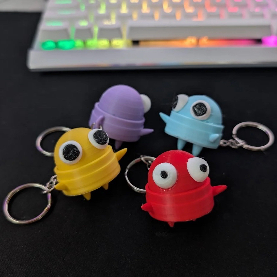 Repo keycap clicker keychain fidget