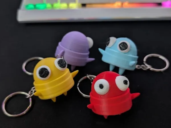 Repo keycap clicker keychain fidget