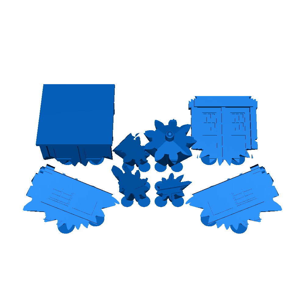 TARDIS gear cube