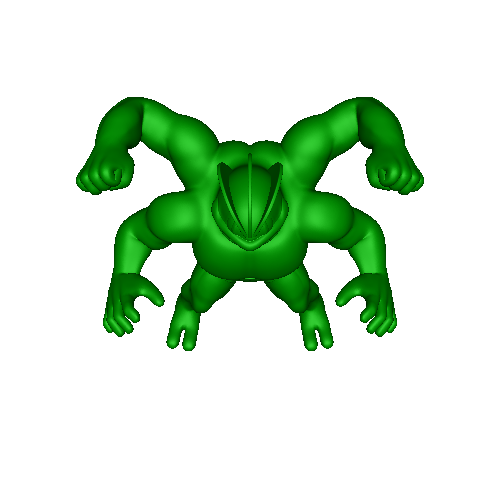 Pokemon Machamp #68 - Ready for 3D Printing!