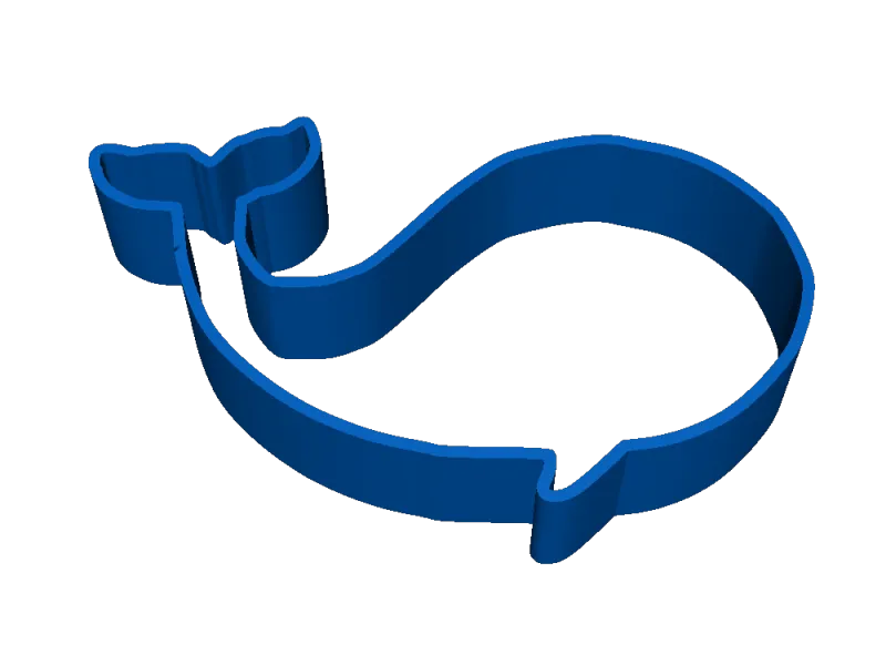 Whale polymer clay cutter